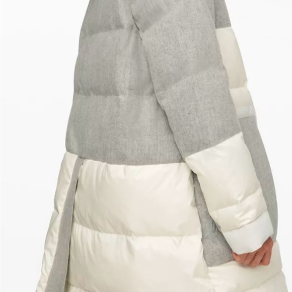 Lululemon Winter Chill Wool Parka in Grey and White Size 8 - Picture 5 of 16